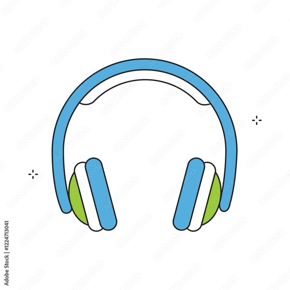 Noise-Canceling Headphone Headset Earphone Vector Icon Design Noise-Canceling Headphone Headset Earphone Vector Icon Design