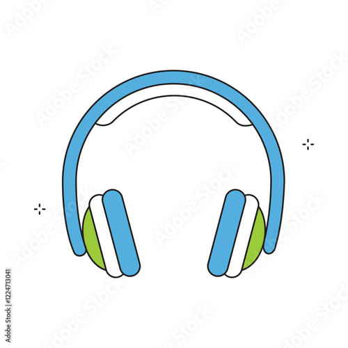 Noise-Canceling Headphone Headset Earphone Vector Icon Design