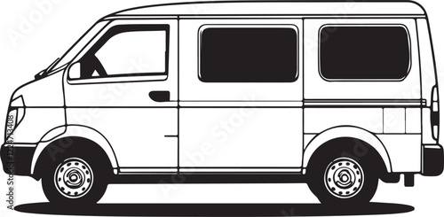 illustration of van