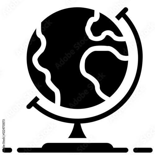 earth vector glyph icon