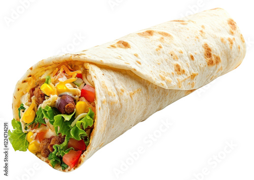 PNG  Burito burrito bread food.