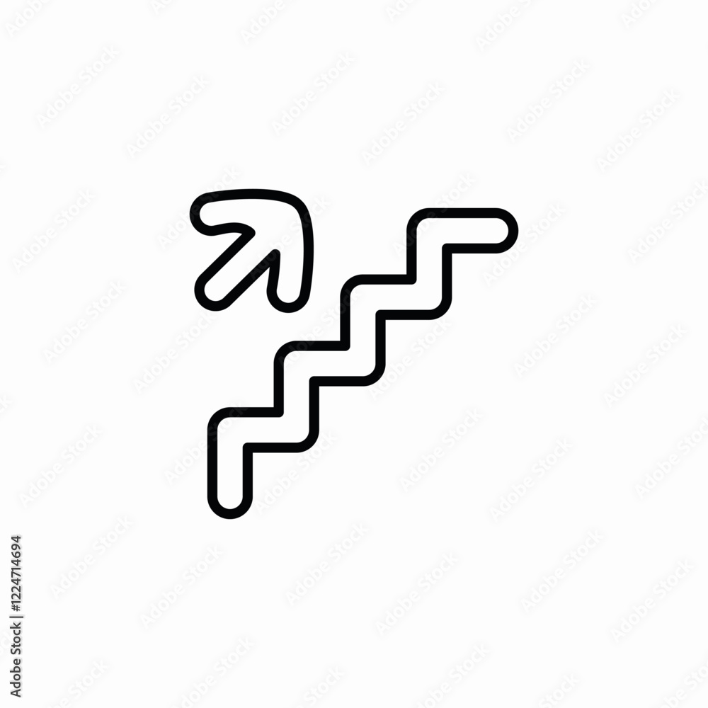 statistics increase icon vector sign statistics increase icon vector sign