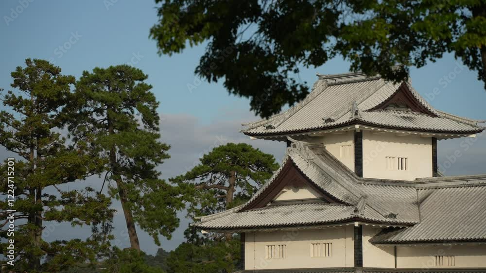 View of Hishi Yagura, Kanazawa Castle, Kanazawa City, Ishikawa Prefecture, Honshu, Japan View of Hishi Yagura, Kanazawa Castle, Kanazawa City, Ishikawa Prefecture, Honshu, Japan