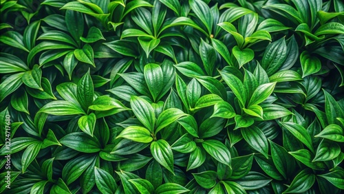 Wallpaper Mural Dense foliage with twisted green leaves and fuzzy texture in a natural environment , background, abstract,  background, abstract Torontodigital.ca