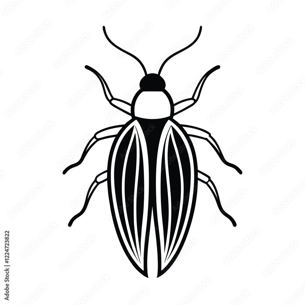 Insect line art vector illustration Insect line art vector illustration