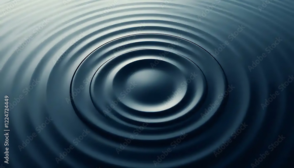 Concentric Circles Ripple Effect Water Surface Concentric Circles Ripple Effect Water Surface