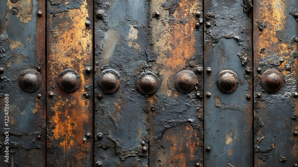 A texture of rusted metal sheets with water streaks and scratches. A texture of rusted metal sheets with water streaks and scratches.