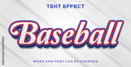 Baseball editable text effect