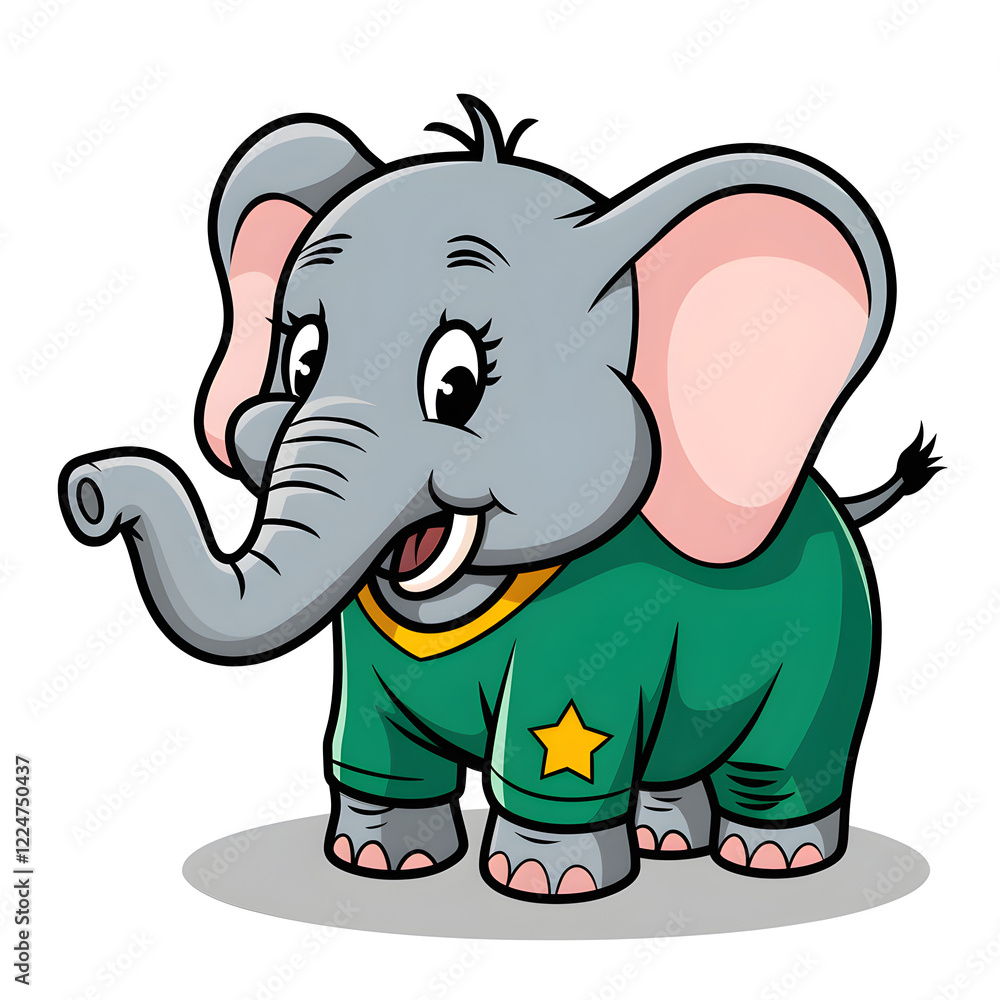 Fototapeta premium elephant with a sign