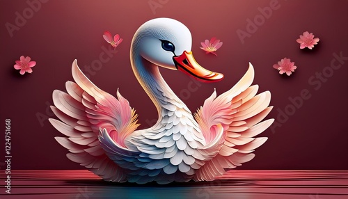 Wallpaper Mural Niedlicher Schwan Torontodigital.ca