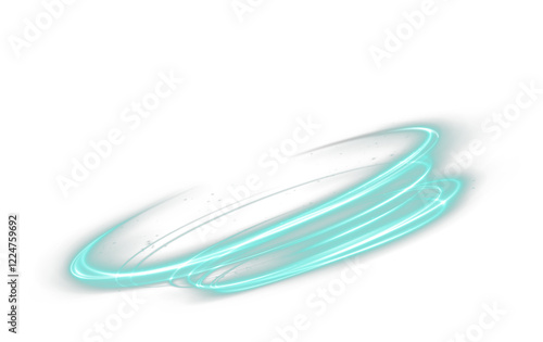 smooth blue-green wave with neon glow and modern flow—ideal for transparent PNGs, minimal digital artwork, tech designs, or abstract backgrounds.