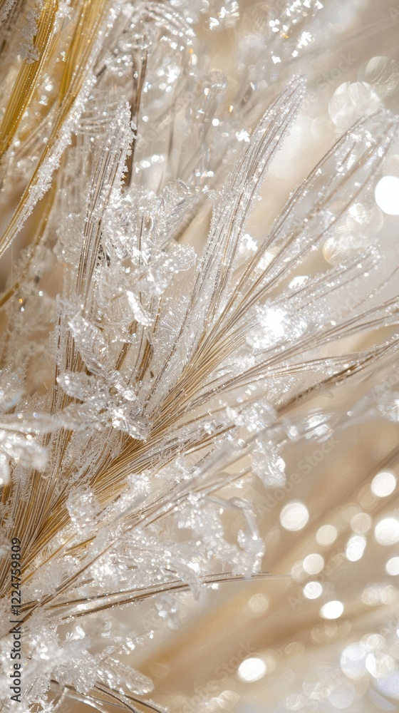 Frosted grass a glimpse of ice crystals in soft morning light Frosted grass a glimpse of ice crystals in soft morning light