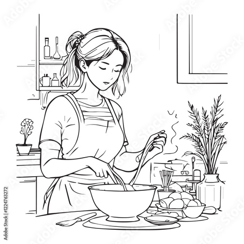 A Womans Journey Cooking Cleaning and Creating Comfort in the Heart of Her Home