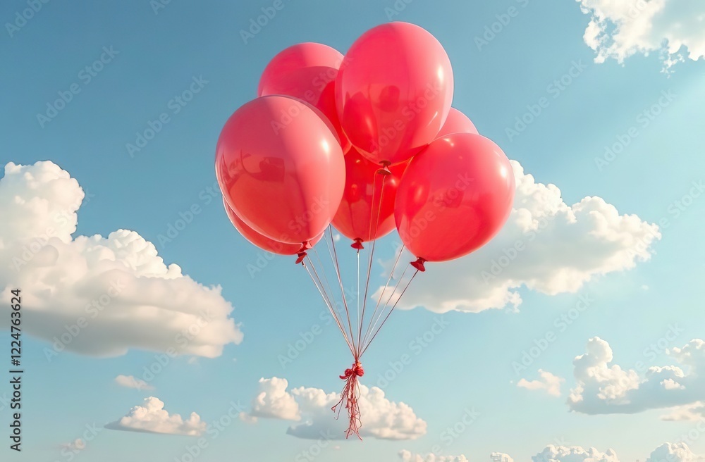 Fototapeta premium Floating Balloons in the Air
