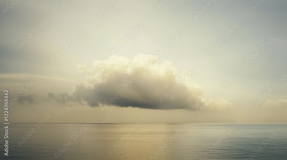 A tranquil landscape disrupted by a distant explosion, blending calm and chaos under soft sunlight. A tranquil landscape disrupted by a distant explosion, blending calm and chaos under soft sunlight.
