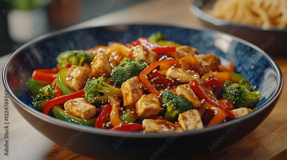 Vibrant Veggie Stir-Fry: A Colorful and Nutritious Quick Meal with Tofu or Noodles Option Vibrant Veggie Stir-Fry: A Colorful and Nutritious Quick Meal with Tofu or Noodles Option