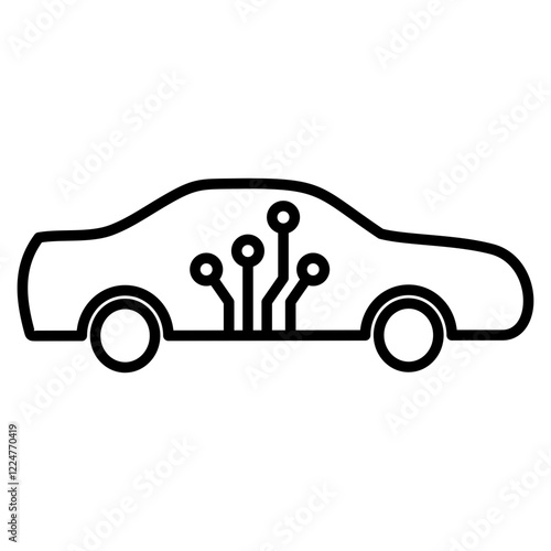 autonomous car icon