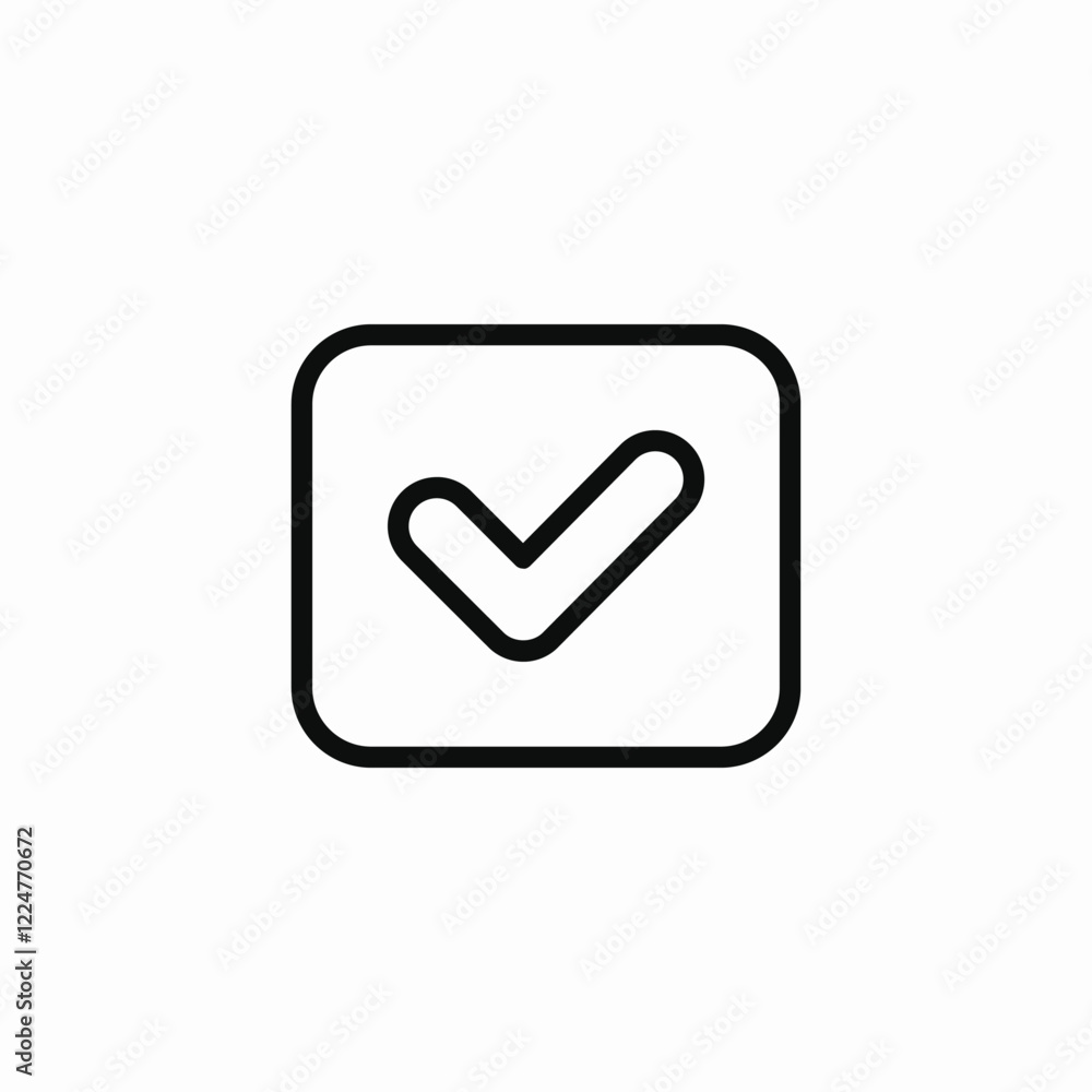 Checkmark approve done icon vector sign Checkmark approve done icon vector sign