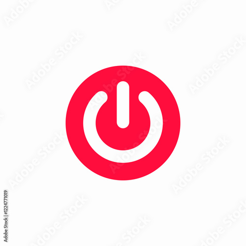 Power button switch icon vector sign
