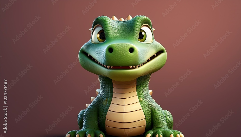Fototapeta premium Niedliches Krokodil