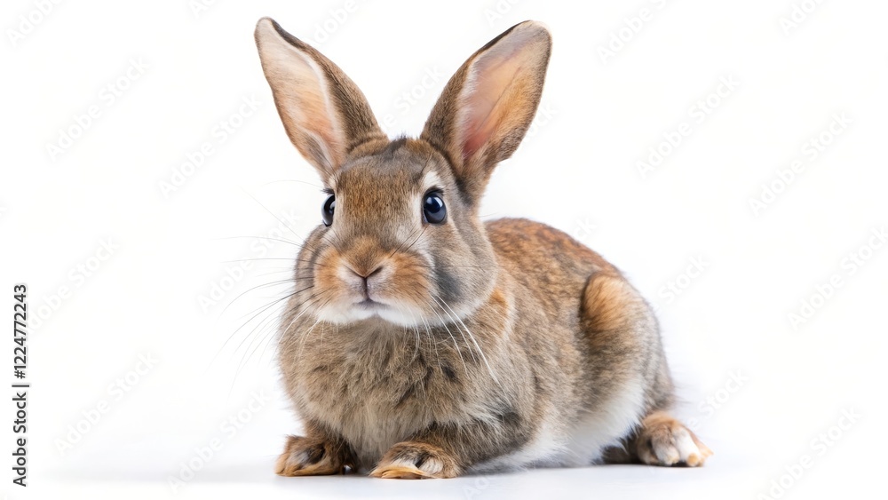 Brown Rabbit on White Background Brown Rabbit on White Background
