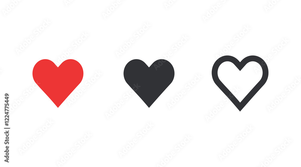 Simple heart icon PNG object set. Heart shapes collection. Transparent PNG graphic. Simple heart icon PNG object set. Heart shapes collection. Transparent PNG graphic.