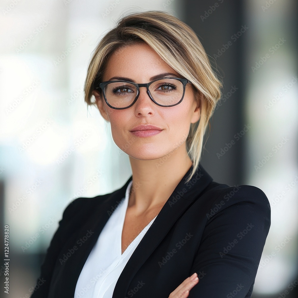 Confident Businesswoman Portrait A Professional and Successful Woman in Corporate Attire Confident Businesswoman Portrait A Professional and Successful Woman in Corporate Attire