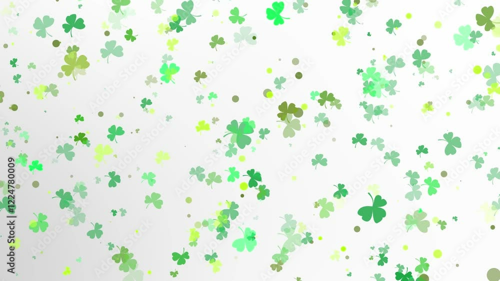 Clover leaves on white background Clover leaves on white background