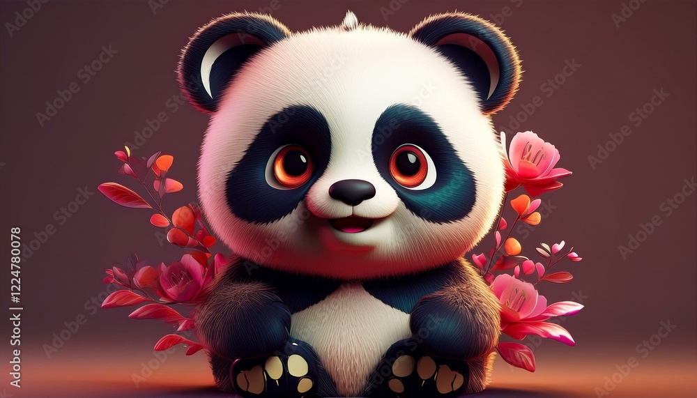 Fototapeta premium Niedlicher Pandabär