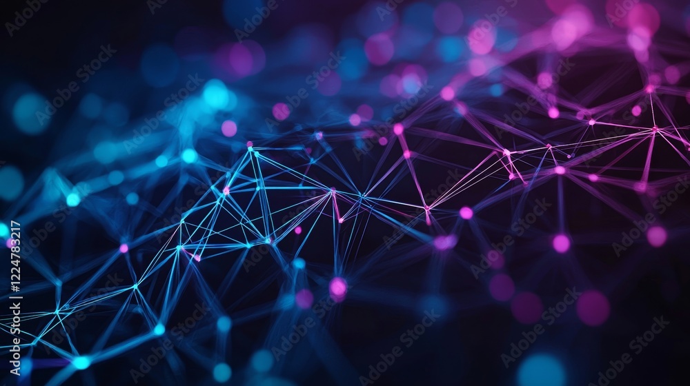 Dynamic digital connections captivating abstracts of network technology in cyberspace Dynamic digital connections captivating abstracts of network technology in cyberspace