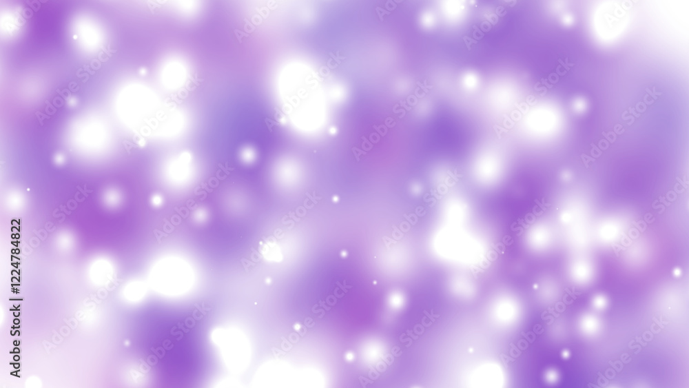 Purple and white bokeh on a soft background, creating a dreamy and serene atmosphere Purple and white bokeh on a soft background, creating a dreamy and serene atmosphere
