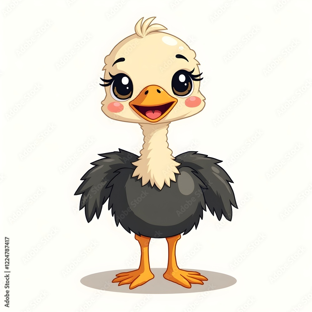 Naklejka premium cartoon duck
