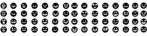 Fotografía Halloween face icon vector
