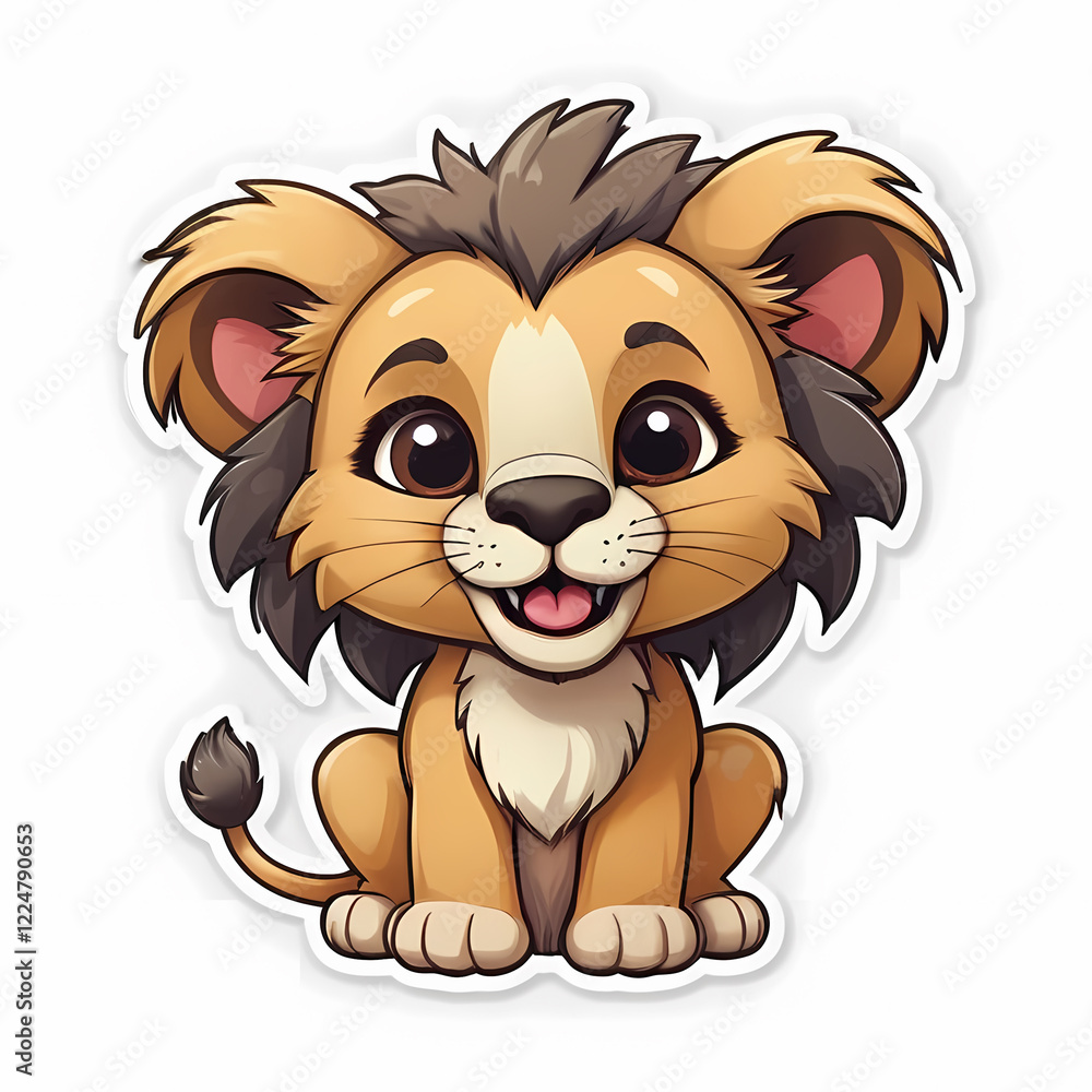 Obraz premium Cute Lion Illustration