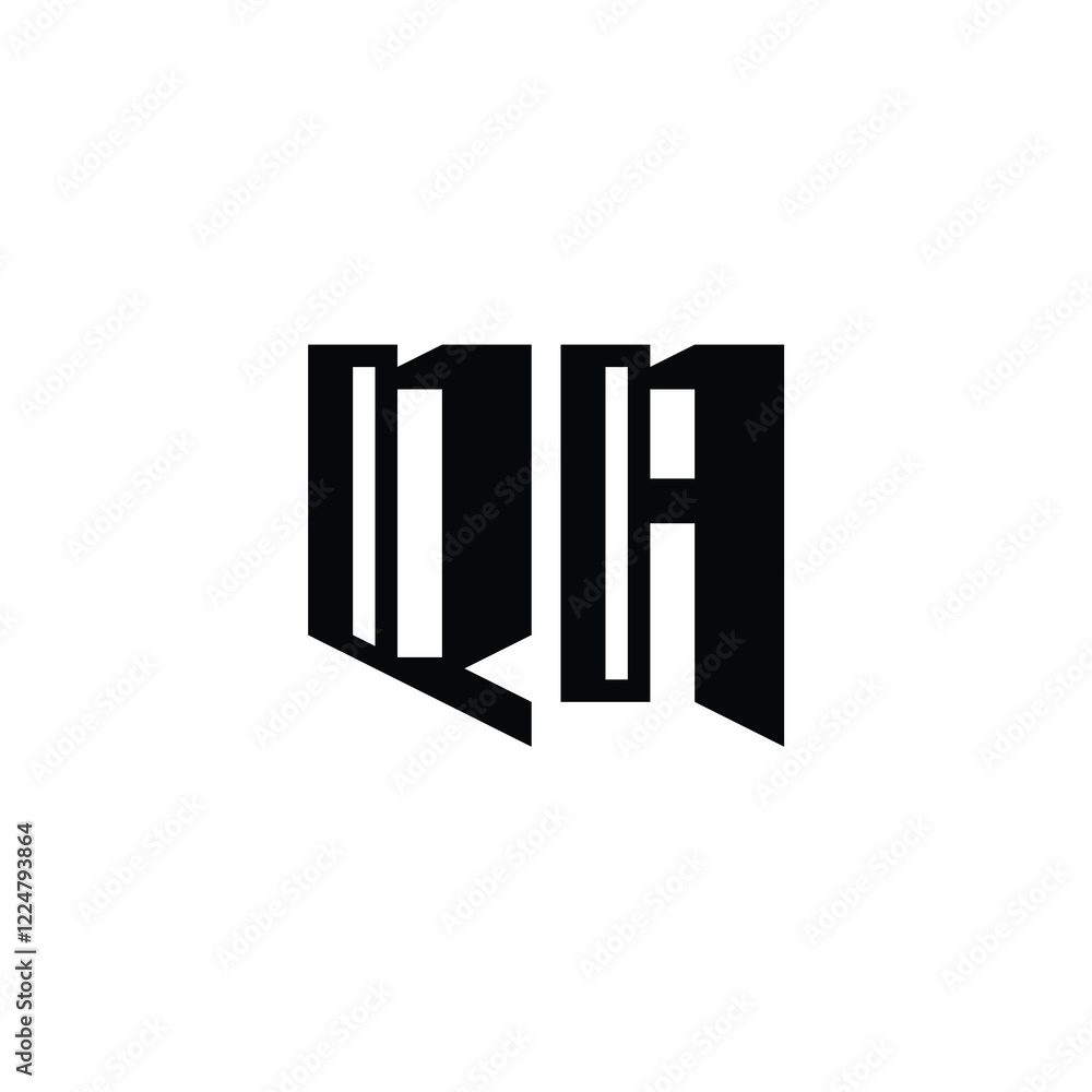 QA monogram logo design letter text name symbol monochrome logotype alphabet character simple logo QA monogram logo design letter text name symbol monochrome logotype alphabet character simple logo