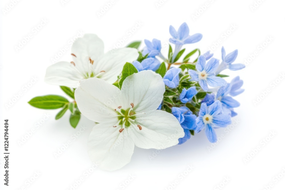 White and blue flowers bouquet, studio, isolated, spring, floral arrangement, website, greeting card White and blue flowers bouquet, studio, isolated, spring, floral arrangement, website, greeting card