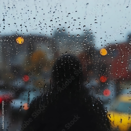 Raindrops on Window Obscure...