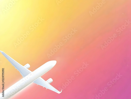 White Airplane Soaring thro...