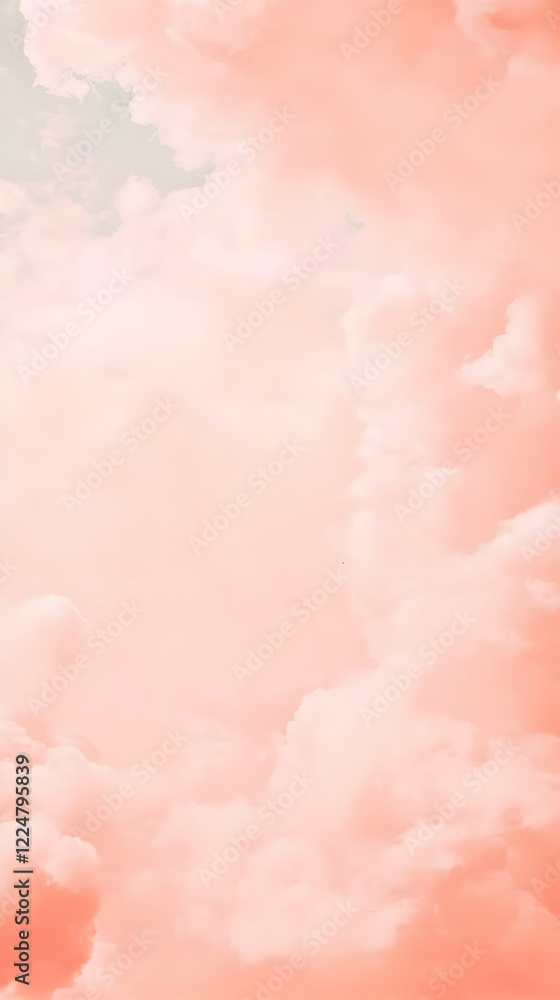 Pink Cloudscape Background Creates a Soft, Dreamy Atmosphere with Pastel Hues Pink Cloudscape Background Creates a Soft, Dreamy Atmosphere with Pastel Hues