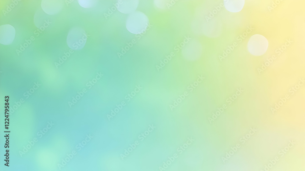 Abstract Background Creates Soft Bokeh Effect with Blurry Pastel Green and Yellow Gradient Abstract Background Creates Soft Bokeh Effect with Blurry Pastel Green and Yellow Gradient