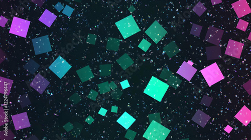 Colorful Squares Float on a...