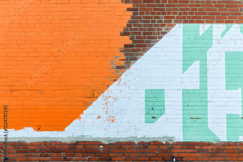Colorful Brick Wall Display...