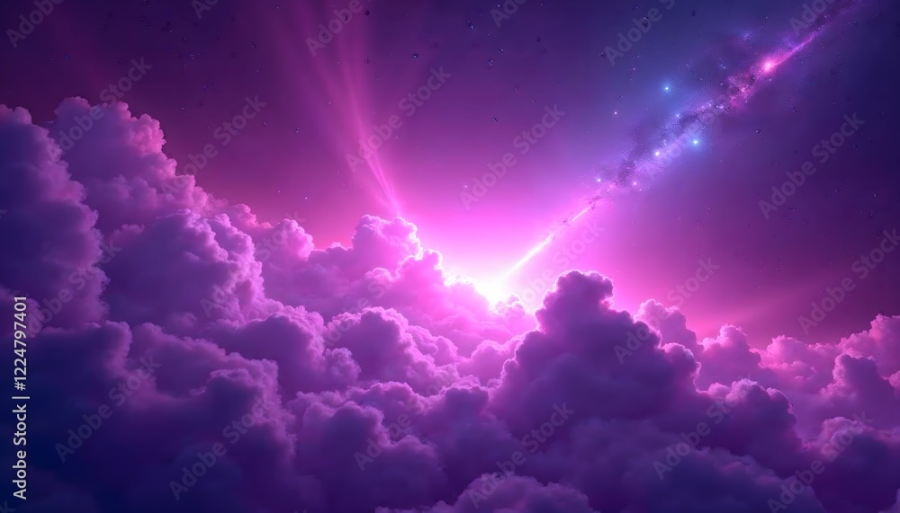 Purple clouds cosmic sky nebula ethereal landscape wallpaper Purple clouds cosmic sky nebula ethereal landscape wallpaper