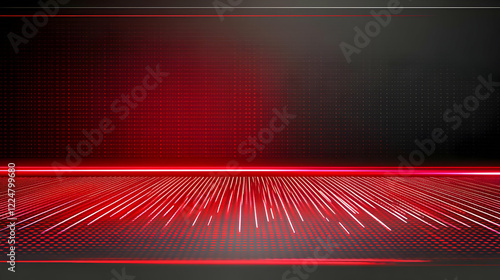 Red Abstract Background wit...
