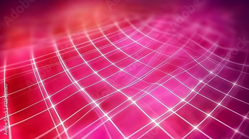 Abstract Pink Grid Backgrou...