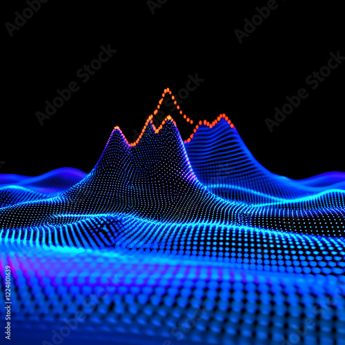Abstract 3D landscape forms...