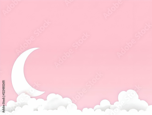 Paper Cut Moon and Clouds D...