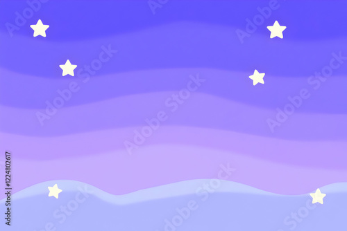 Purple Sky Illustration wit...