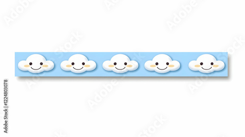 Five Smiling Clouds Form a ...