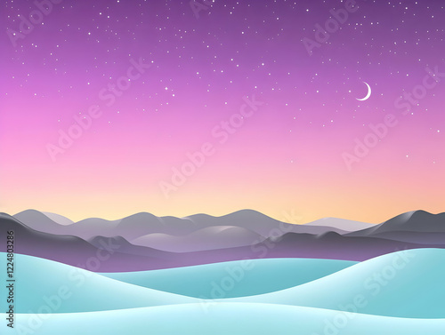 Abstract Landscape Shows Ro...